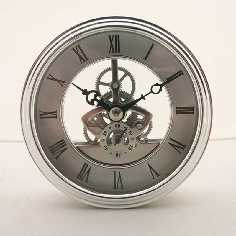 97MM серебряный каркас настольные часы вставка